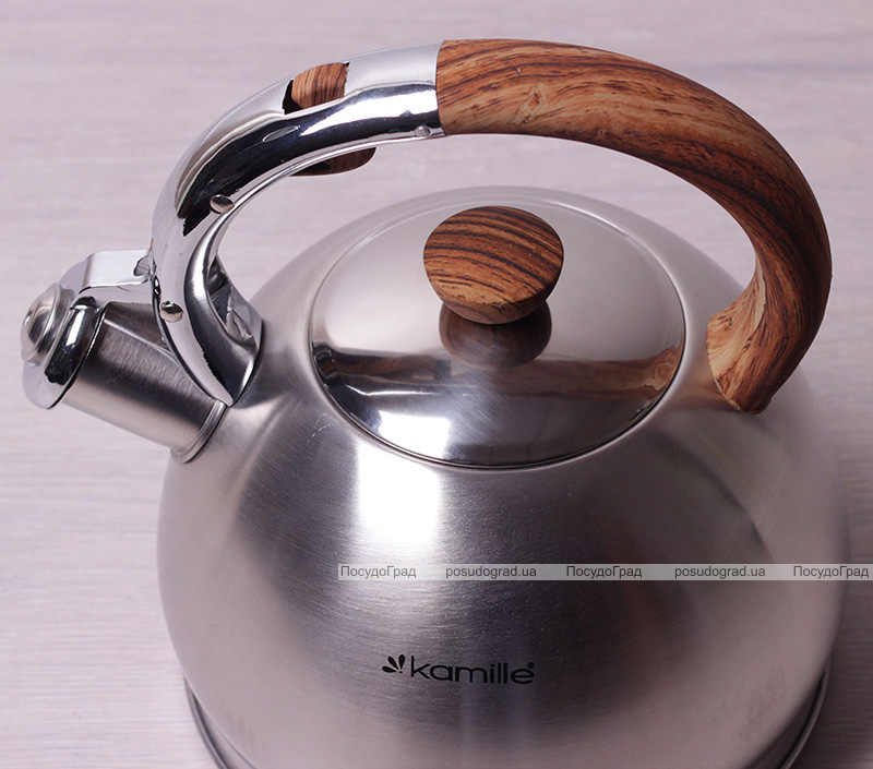 Чайник Kamille Whistling Kettle 2л из нержавеющей стали со свистком