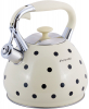 Чайник Kamille Polka Dot Kettle 3л з нержавіючої сталі зі свистком, в горошок, 3 кольори