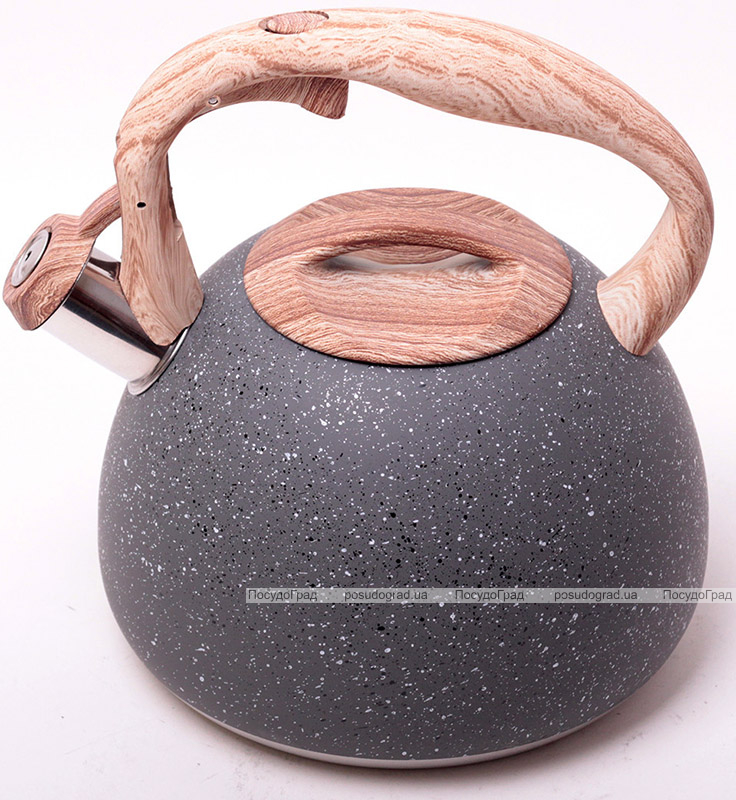 Чайник Kamille Whistling Kettle Granite 2.8л з нержавіючої сталі зі свистком
