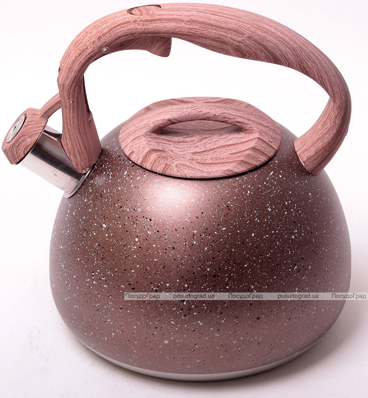 Чайник Kamille Whistling Kettle Granite 2.8л з нержавіючої сталі зі свистком