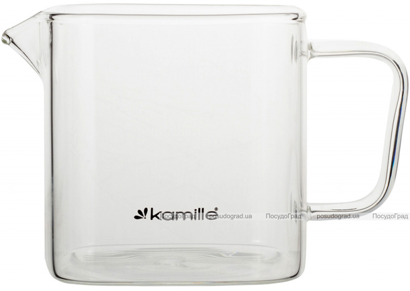 Чайник скляний заварювальний Kamille 1000мл зі знімним ситечком (0777m)