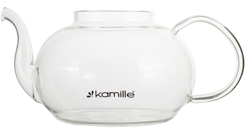 Чайник скляний заварювальний Kamille 500мл зі знімним ситечком (0783s)