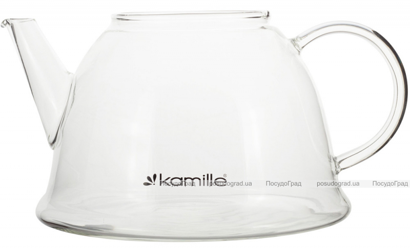 Чайник скляний заварювальний Kamille 800мл зі знімним ситечком (0784s)