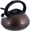 Чайник Kamille Whistling Kettle 3л з нержавіючої сталі зі свистком, коричневий граніт