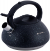 Чайник Kamille Whistling Kettle 3л из нержавеющей стали со свистком, черный гранит