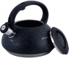 Чайник Kamille Whistling Kettle 3л из нержавеющей стали со свистком, черный гранит