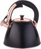 Чайник Kamille Whistling Kettle Black&Rose 3л з нержавіючої сталі зі свистком