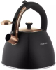 Чайник Kamille Whistling Kettle Black&Rose 3л з нержавіючої сталі зі свистком