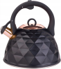 Чайник Kamille Whistling Kettle Black Сrystal 3л з нержавіючої сталі зі свистком