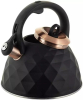 Чайник Kamille Whistling Kettle Black Сrystal 3л з нержавіючої сталі зі свистком