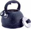 Чайник Kamille Whistling Kettle 2л з нержавіючої сталі зі свистком, чорний мармур