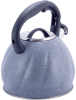 Чайник Kamille Whistling Kettle Marble 3л з нержавіючої сталі зі свистком (сірий мармур)