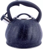 Чайник Kamille Whistling Kettle Marble 3л з нержавіючої сталі зі свистком (чорний мармур)