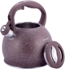 Чайник Kamille Whistling Kettle 3л з нержавіючої сталі зі свистком (коричневий граніт)