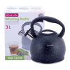 Чайник Kamille Whistling Kettle 3л з нержавіючої сталі зі свистком, чорний мармур