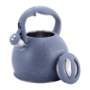 Чайник Kamille Whistling Kettle 3л из нержавеющей стали со свистком, серый мрамор