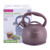 Чайник Kamille Whistling Kettle 3л з нержавіючої сталі зі свистком, коричневий мармур