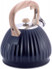 Чайник Kamille Whistling Kettle Black 3л з нержавіючої сталі зі свистком, чорний