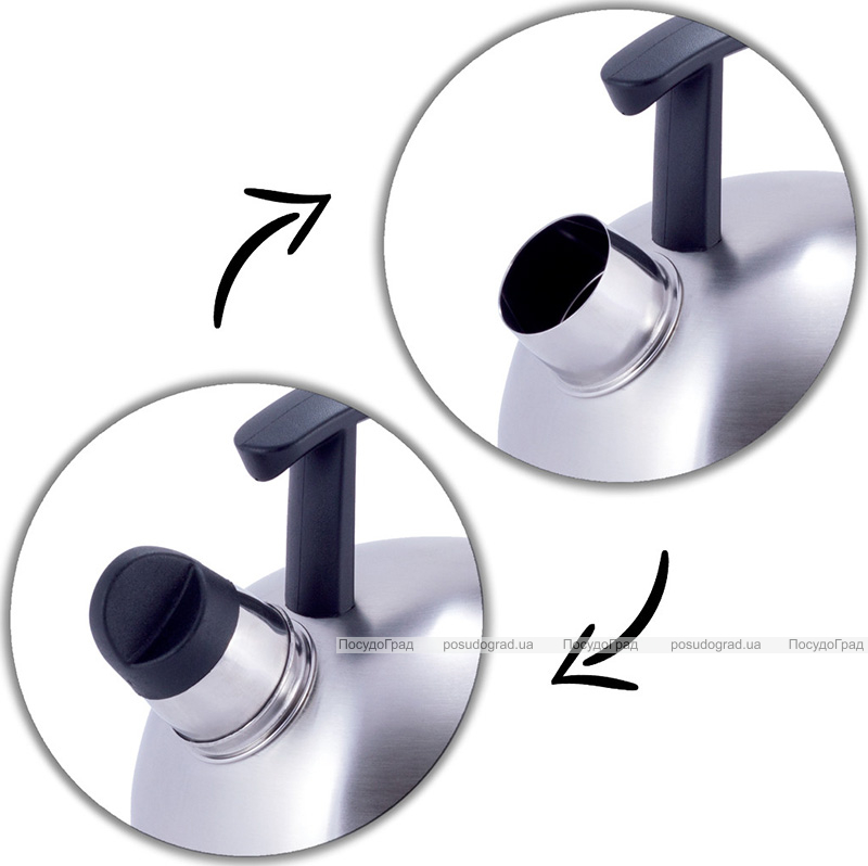 Чайник Kamille Whistling Kettle 1.5л из нержавеющей стали со свистком
