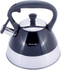 Чайник Kamille Whistling Kettle Black 3л з нержавіючої сталі зі свистком