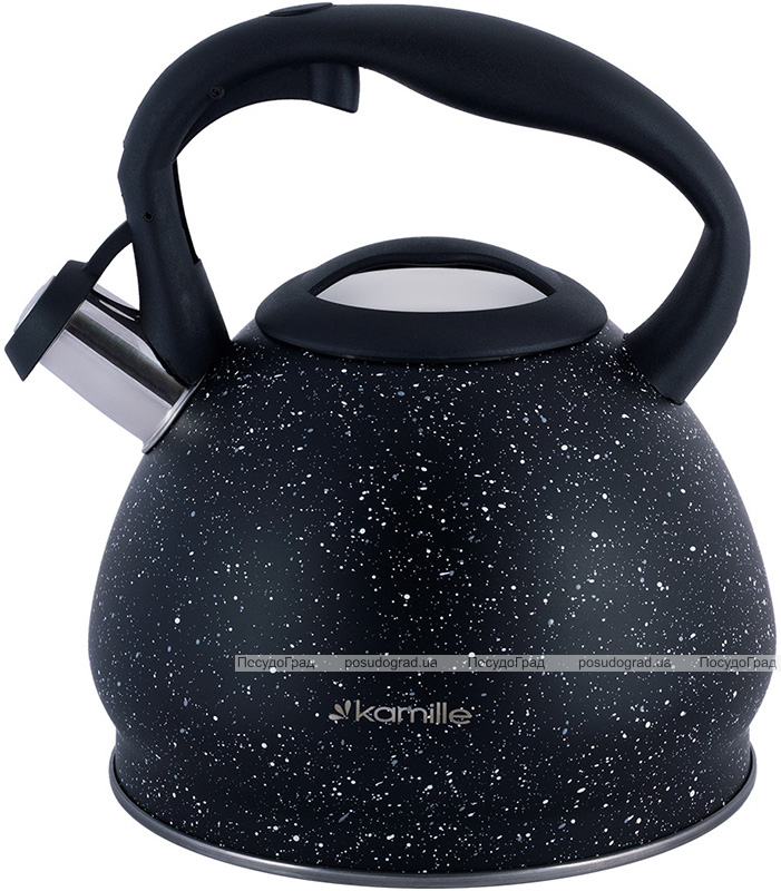 Чайник Kamille Whistling Kettle Marble 2.7л з нержавіючої сталі зі свистком
