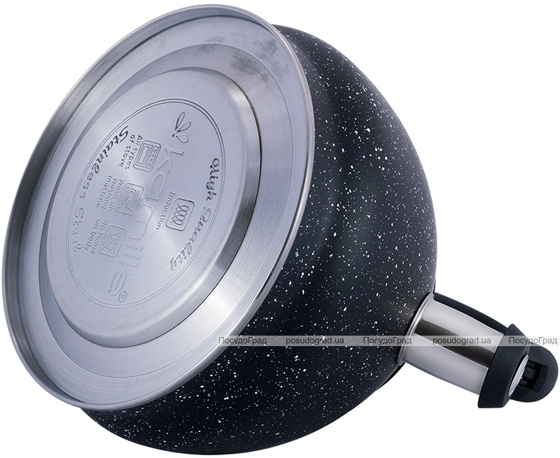 Чайник Kamille Whistling Kettle Marble 2.7л з нержавіючої сталі зі свистком