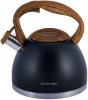 Чайник Kamille Whistling Kettle Black 2.7л з нержавіючої сталі зі свистком