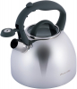 Чайник Kamille Whistling Kettle 2.7л з нержавіючої сталі зі свистком і скляною кришкою (сіра ручка)