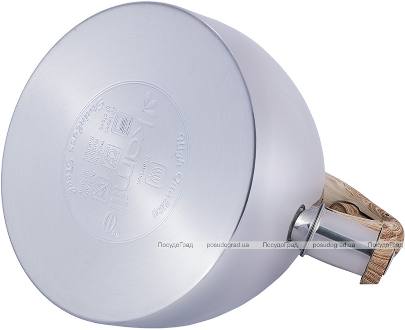 Чайник Kamille Whistling Kettle 2.7л з нержавіючої сталі сатин зі свистком