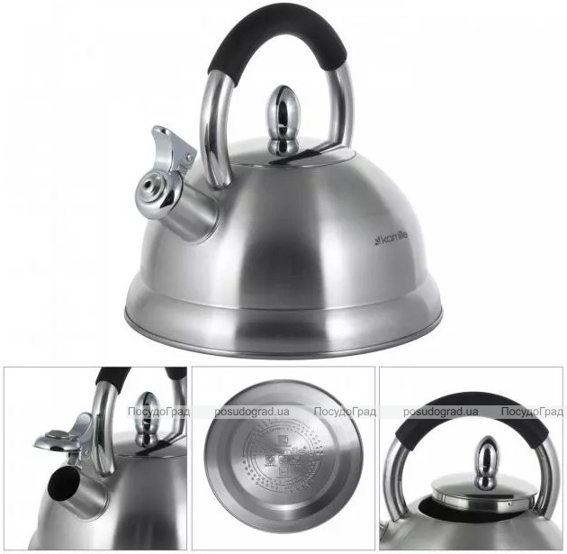 Чайник Kamille Whistling Kettle 2.7л з нержавіючої сталі зі свистком