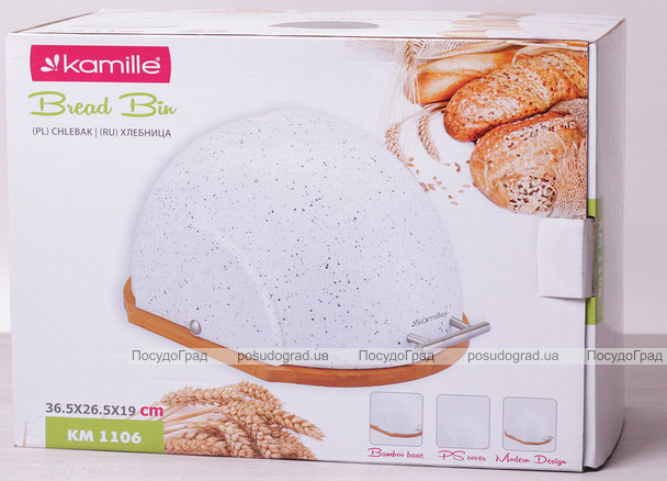 Хлібниця Kamille Breadbasket Marble 36.5х26.5см
