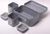 Хлебница Kamille Breadbasket Steel 30х19.5см и 2 емкости для хранения