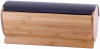 Хлібниця Kamille Breadbasket Wooden Openwork 35х25х16см бамбукова зі сталевою кришкою