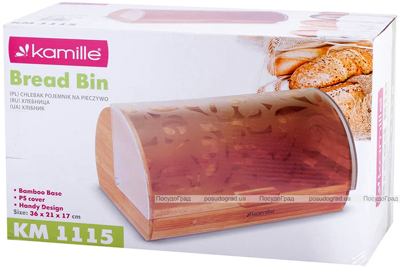 Хлібниця Kamille Breadbasket Wooden Openwork 36х22х17см