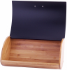 Хлібниця Kamille Breadbasket Wooden 35х25х16см бамбукова з набором ємностей для крупи (чорні)