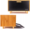 Хлібниця Kamille Black&Wood бамбукова 36х26х23см зі сталевою кришкою