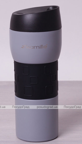 Термокружка Kamille Elegance 420мл сталь нержавеющая
