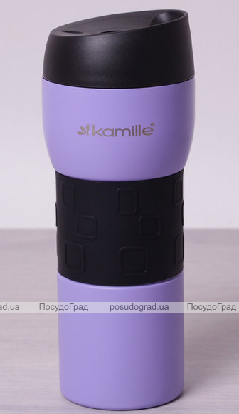 Термокружка Kamille Elegance 420мл сталь нержавеющая
