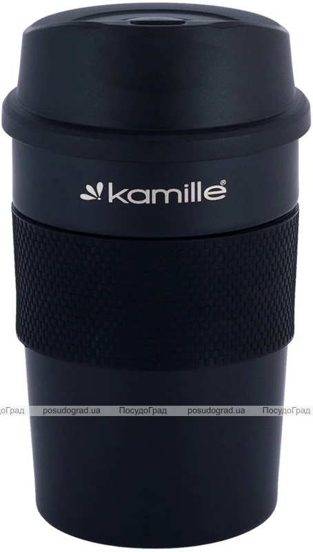Термокружка Kamille Felice 360мл с TPR вставкой