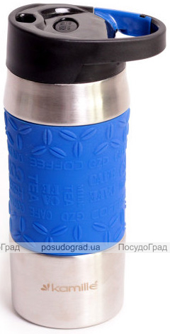 Термокружка Kamille Coffee 380мл, нержавіюча сталь
