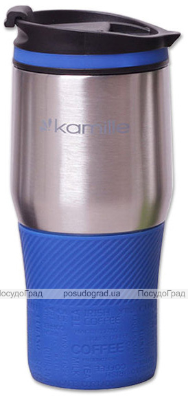 Термокружка Kamille Coffee-II 380мл, нержавіюча сталь