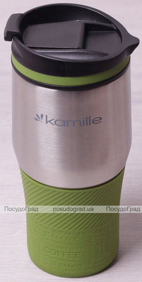 Термокружка Kamille Coffee-II 380мл, нержавіюча сталь