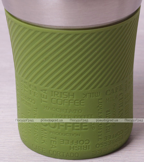 Термокружка Kamille Coffee-II 380мл, нержавіюча сталь