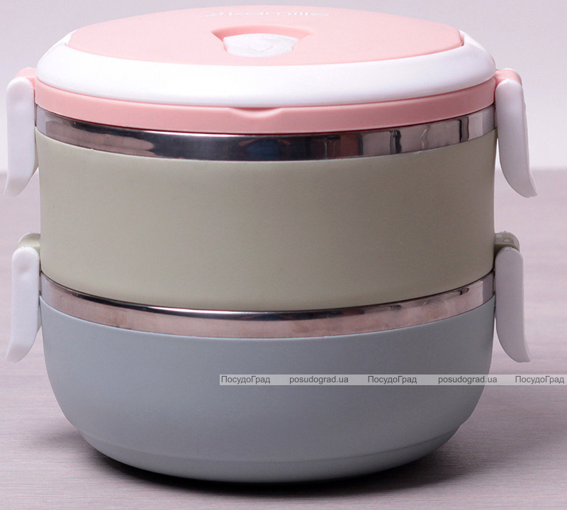 Ланч-бокс Kamille Food Box 2 ємності по 700 мл, 16.5х15х13.5см