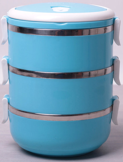 Ланч-бокс Kamille Food Box 3 ємності по 700 мл, 16.5х15х20см