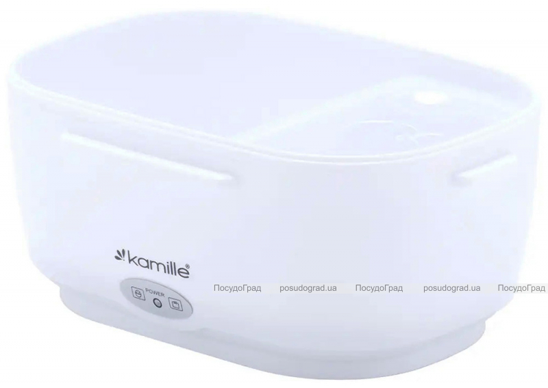 Ланч-бокс Kamille Snack 450мл + 650мл з підігрівом (220V або 12V), сірий