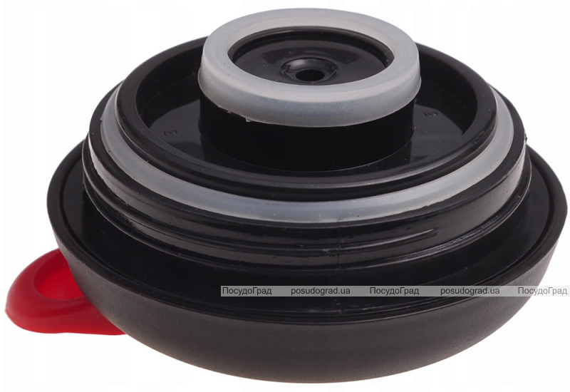 Термос-глечик Kamille "Конференція" 1500мл, з вакуумною сталевою колбою, чорний