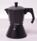 Кавоварка гейзерна Kamille Black 300мл з широким дном