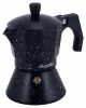Кофеварка гейзерная Kamille Andel Black 300мл на 6 чашек