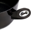 Каструля Kamille Black Gotland 4л з мармуровим антипригарним покриттям